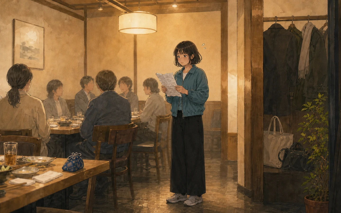 ミコ、忘年会の幹事になるのイメージ