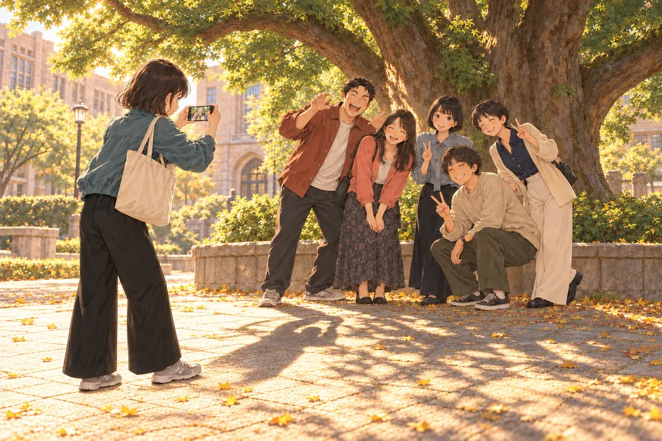 その写真には、わたしもいるのイメージ