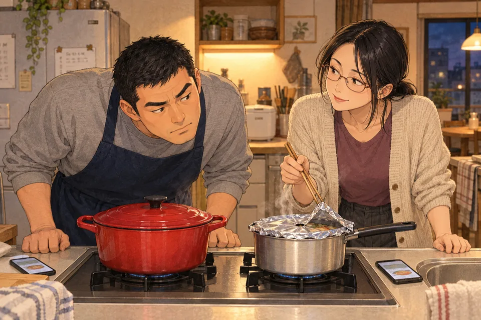 レシピ通りに、けんかするのイメージ