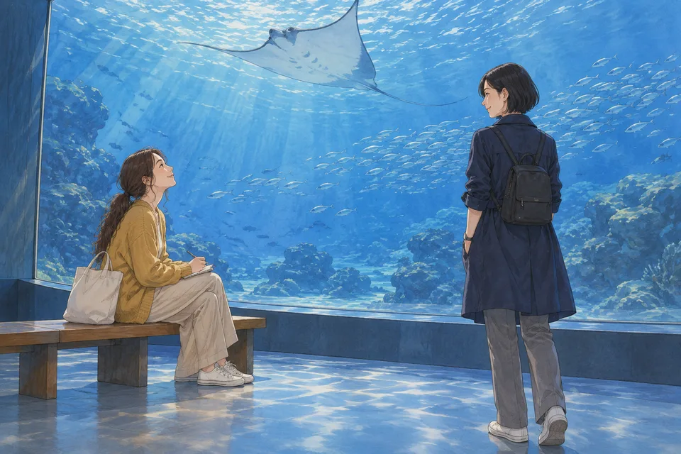 水族館では、待ち合わせないのイメージ